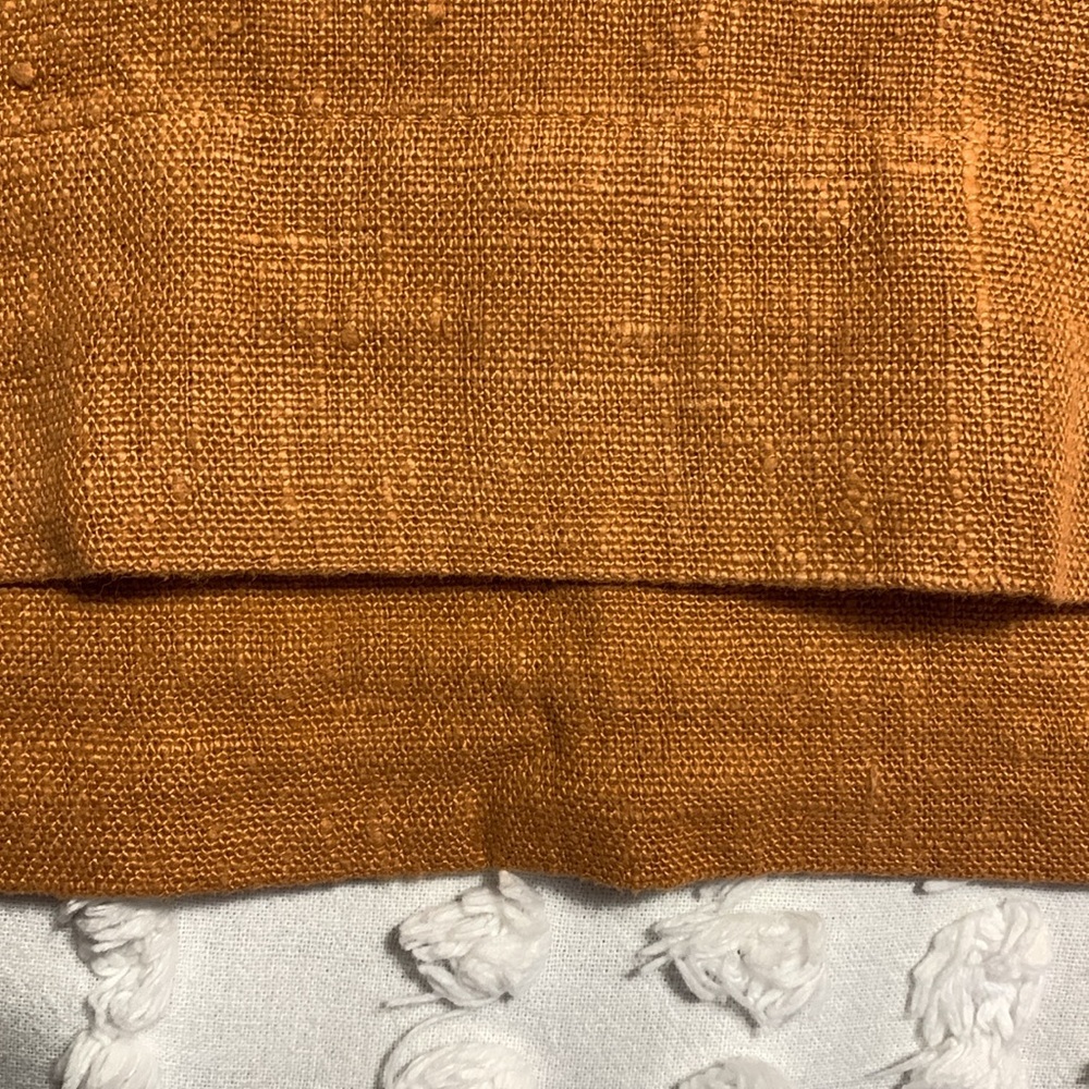 bryn Walker Women’s Pullover Boxy Oversized Flax Linen Terracotta Top Medium - Picture 7 of 15